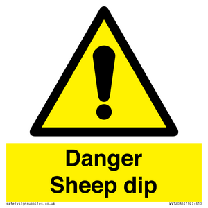 Danger Sheep dip